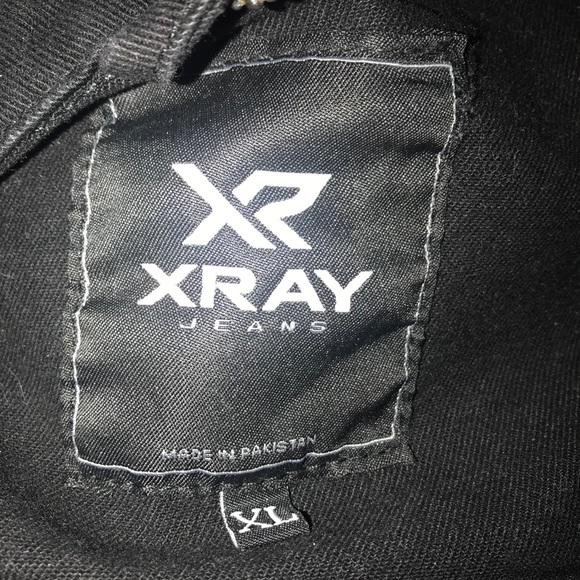 XR XRAY Men’s distressed black jean jacket - Picture 5 of 5